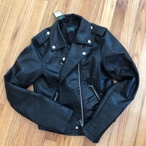 NWT! Faux Leather Jacket